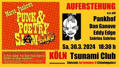 30.03.2024 Punk & Poetry Slam Bang Köln Big Supporter Ticket