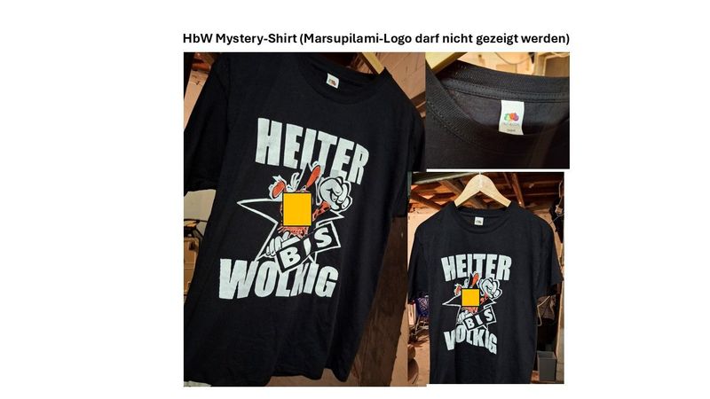 MYSTERY T-Shirt mit MYSTERY T-Shirt mit "M*pulami-Logo", versch. Größen