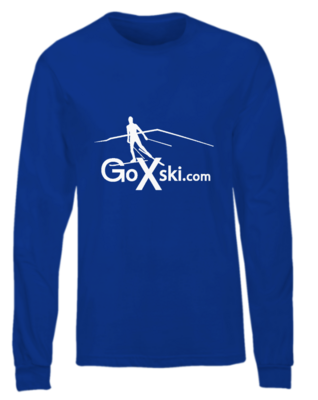 GoXski long sleeved Mens Royal Blue T-shirt