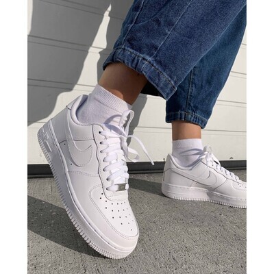 AF1 PLAIN WHITE