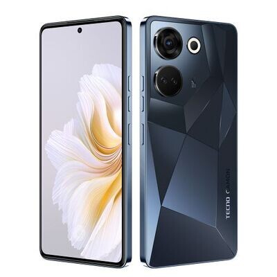 Tecno Camon 20 Pro, 6.67&quot;, 256GB+8GB+8GB Extended RAM,Dual SIM,5000mAh, Predawn Black