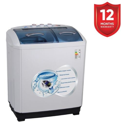 VON HPTT10/VALW-10MLW, Twin Tub Washing Machine - 10Kg - White