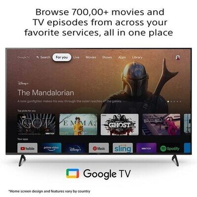 Sony 43" 4K ULTRA HD 2022 LATEST Google TV,VOICE REMOTE,PLAYSTORE-43X75K