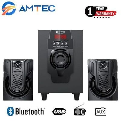 Amtec AM-808 Sub Woofer Sound System -BT/USB/FM-4,000 WATTS