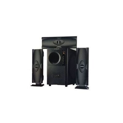 Vitron 3.1CH Multimedia X-Bass Speaker System Home Theatre System AC/DC Subwoofer Bluetooth Woofer USB/SD/FM Home Audio System with Remote Control Black 10000w v635