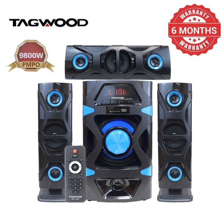 Tagwood New Arrival 631D 3.1CH Woofer Subwoofer Bluetooth Cinema Home theater System Bluetooth Hi-Fi Speaker Black 9800w 631D