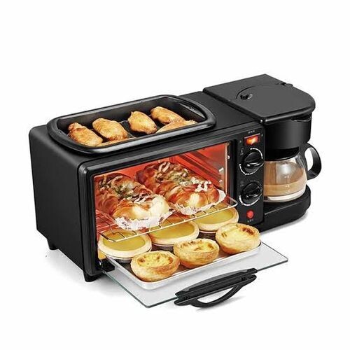 Nunix 3 In 1 MultiFunction Breakfast Maker Machine+Grill,Tea-Coffe