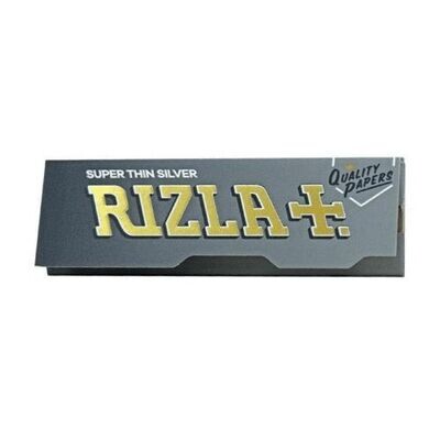 Rizla RIZLA+ Silver Ultra Thin Rolling Papers -Regular Size- (Pack Of 5)