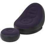 Portable Air Inflatable Lazy Sofa / Chair With Ottoman
