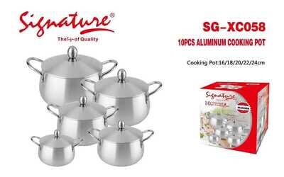 Signature 10 pcs Aluminum Cooking pot now available 🔥
SG-XC-058