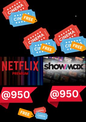 SHOWMAX&amp; NETFLIX + FREE MOVIE TICKETS