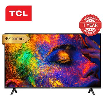 TCL HDR smart google play TV 40 inch 40S68A Frameless with AI LED Android and Blue tooth Television black 40 inch