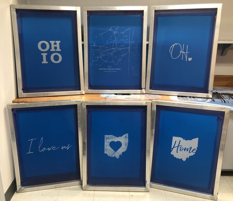 NEW FINISHED SILK SCREEN WITH ALUMINUM FRAME - 20 X 24