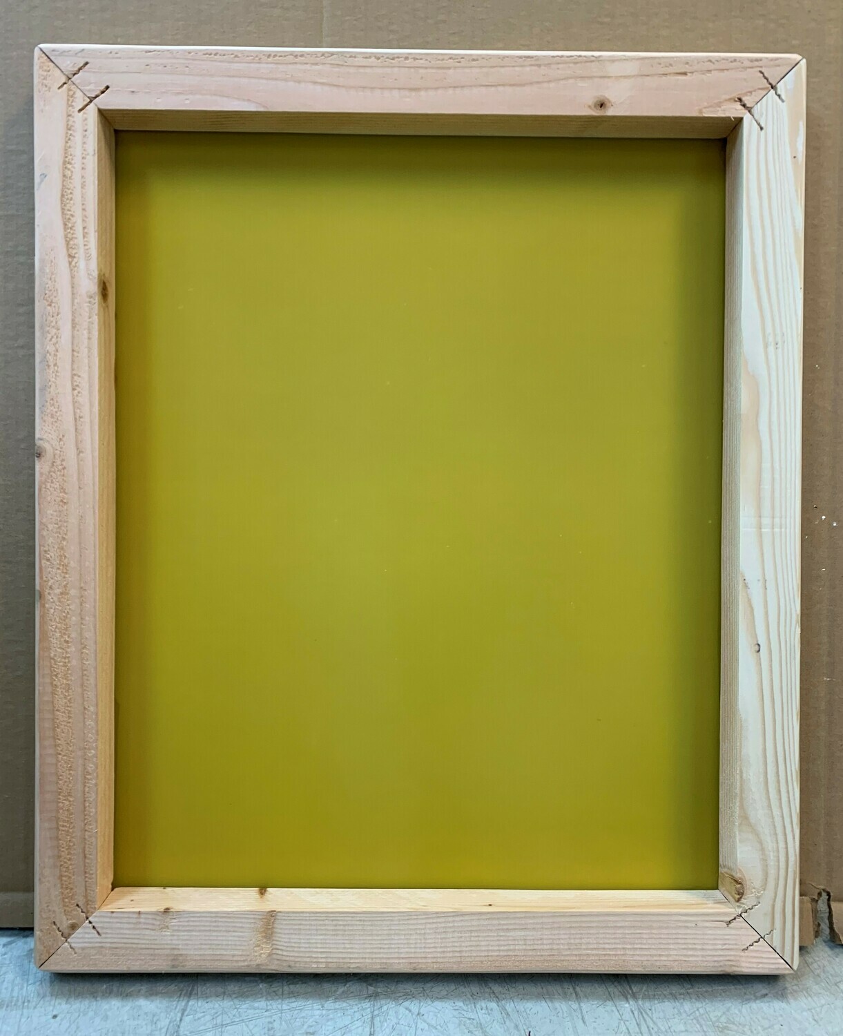 NEW SILK SCREEN WITH WOOD FRAME / RAW - 20 X 24 NEW SILK SCREEN WITH WOOD FRAME / RAW - 20 X 24