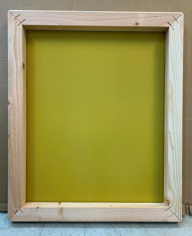 NEW SILK SCREEN WITH WOOD FRAME / RAW -      20 X 24