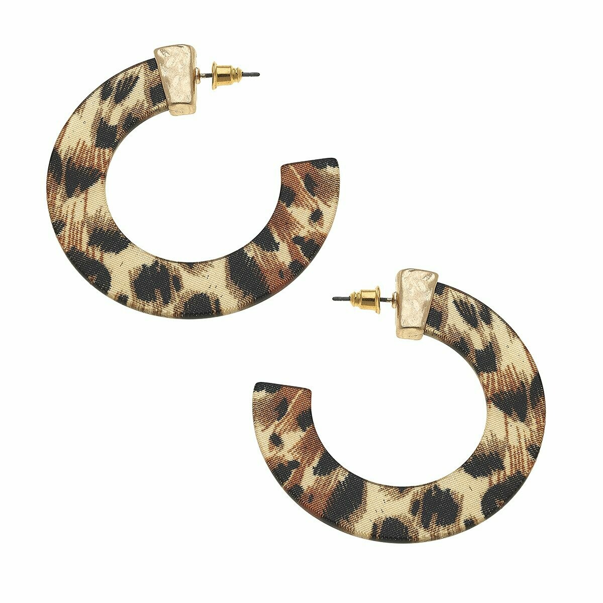 Ari Hoop Earring- Leopard