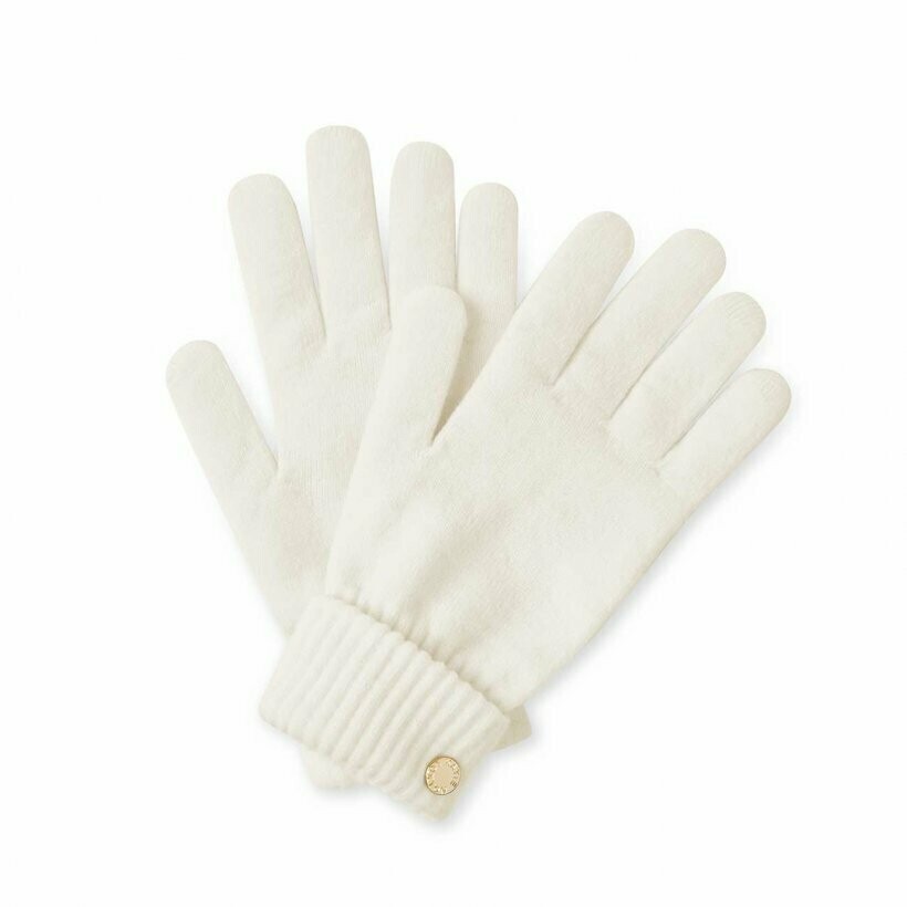 Cream Knit Gloves