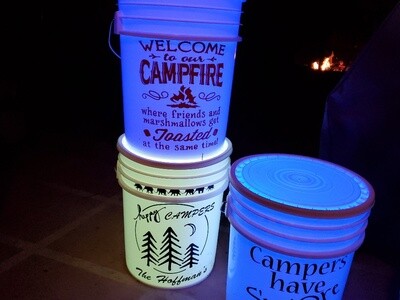 lighted camping buckets
