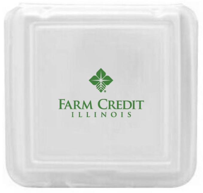 Large Foam Hinged To-Go Containers