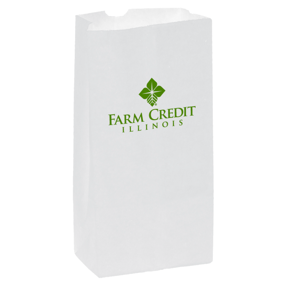 White Kraft Popcorn Bag