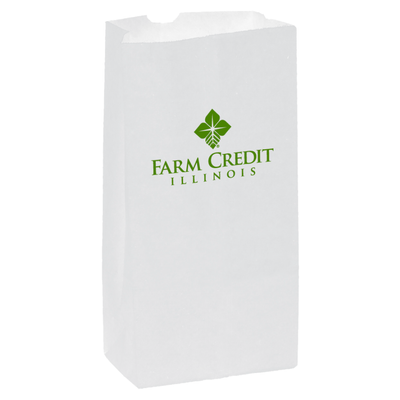 White Kraft Popcorn Bag