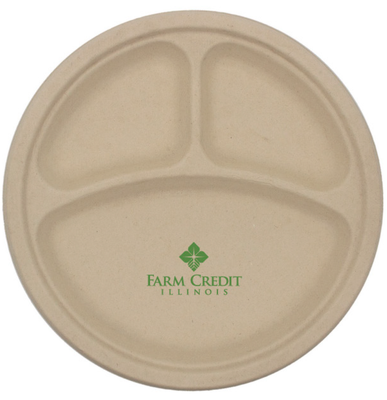10&quot; Eco-Friendly Compartment Plate