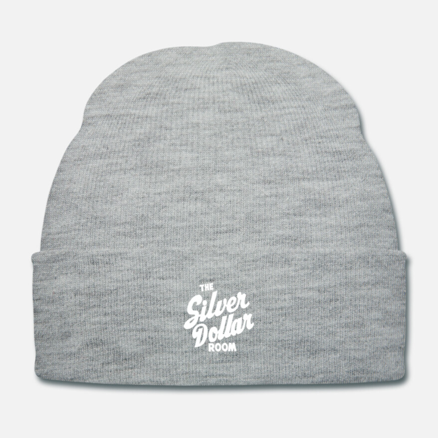 The Silver Dollar Room Heather Grey White Unisex Knit Cap