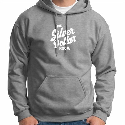 The Silver Dollar Room Heather Grey White Men's Hoodie