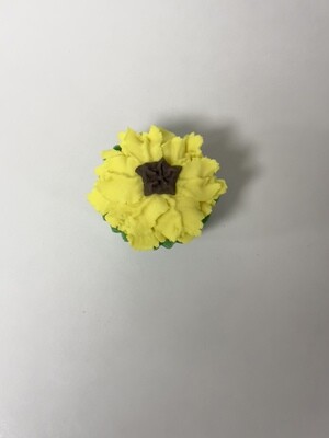 Sunflower cupcake bath bomb