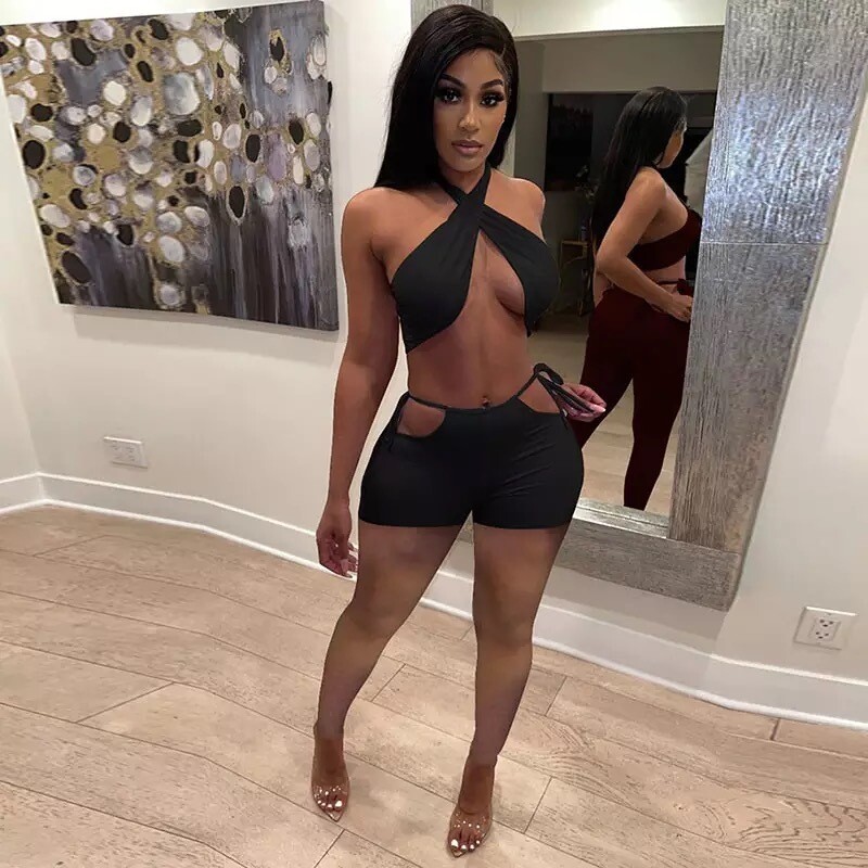 Hot girl short set