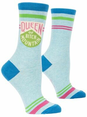Queen Bitch Mountain Crew Socks