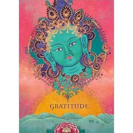 Green Tara Gratitude Card