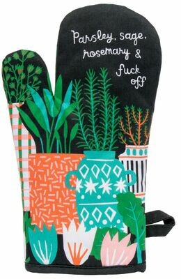 Parsley Sage Fuck Off Oven Mitt