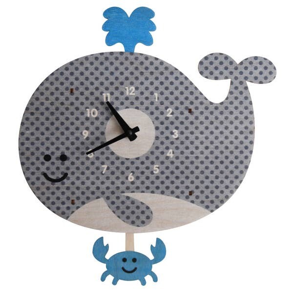 Popclox Whale Pendulum Clock