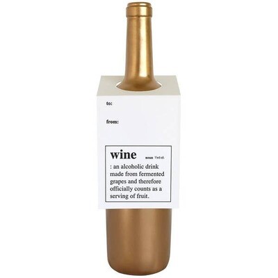 Wine Definition Wine & Spirit Tag  - Singles