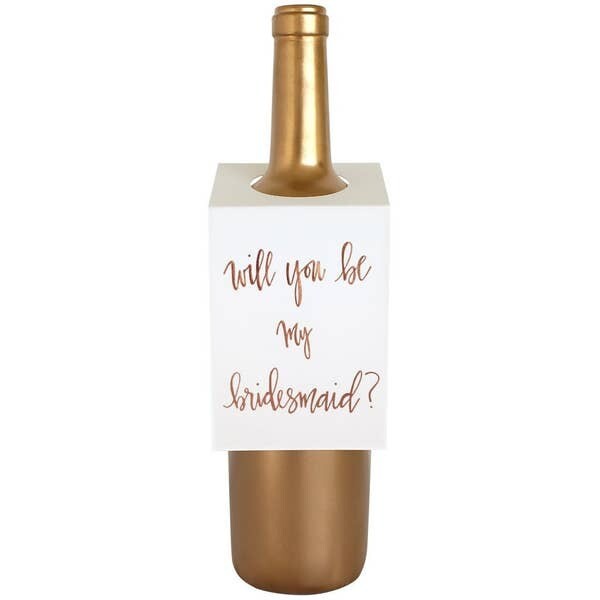 Will You Be My Bridesmaid Wine & Spirit Tag - Singles