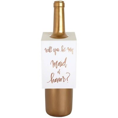 Will You Be My Maid of Honor Wine & Spirit Tag  - Singles