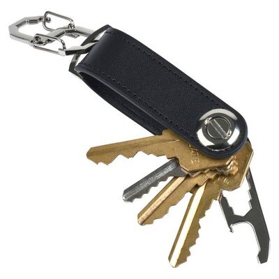 Black Key Organizer Keychain