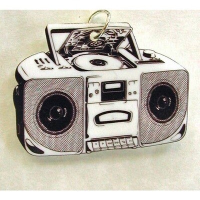 Small Boombox Pendant Necklace