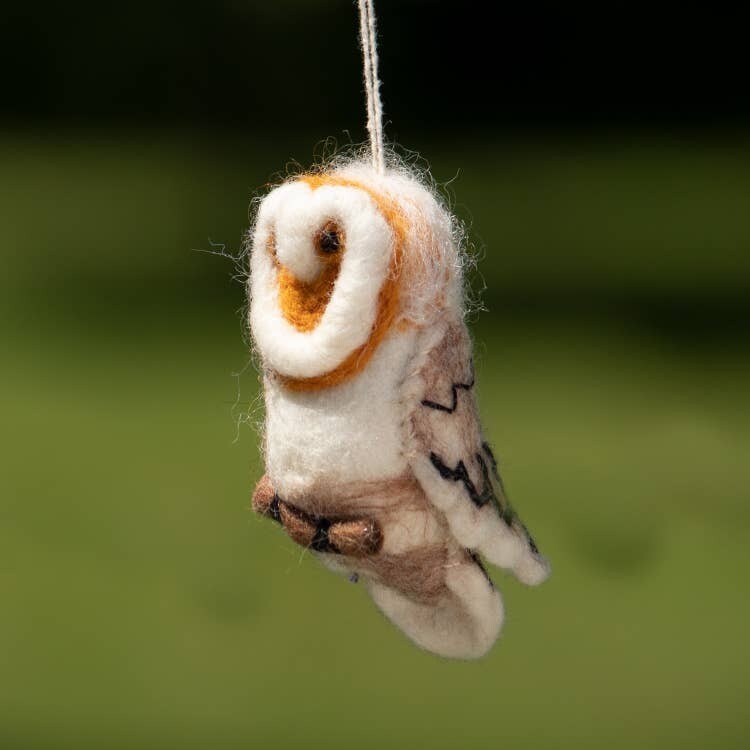 dZi Handmade Barn Owl Woolie Bird
