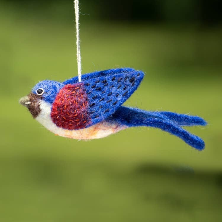 dZi Handmade Barn Swallow Woolie Bird