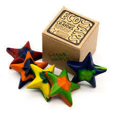Swirled Eco Stars Crayon - Box of 5
