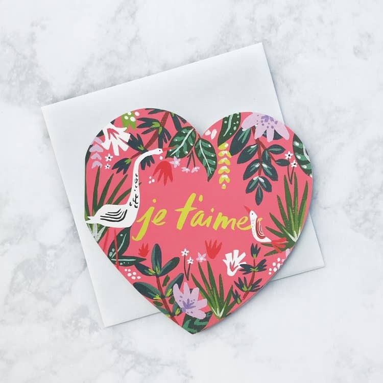 Idlewild Je T'aime Jungle Diecut Card