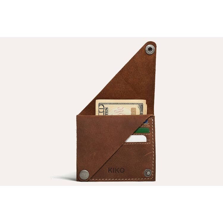 Kiko Leather Wing Fold Card Case