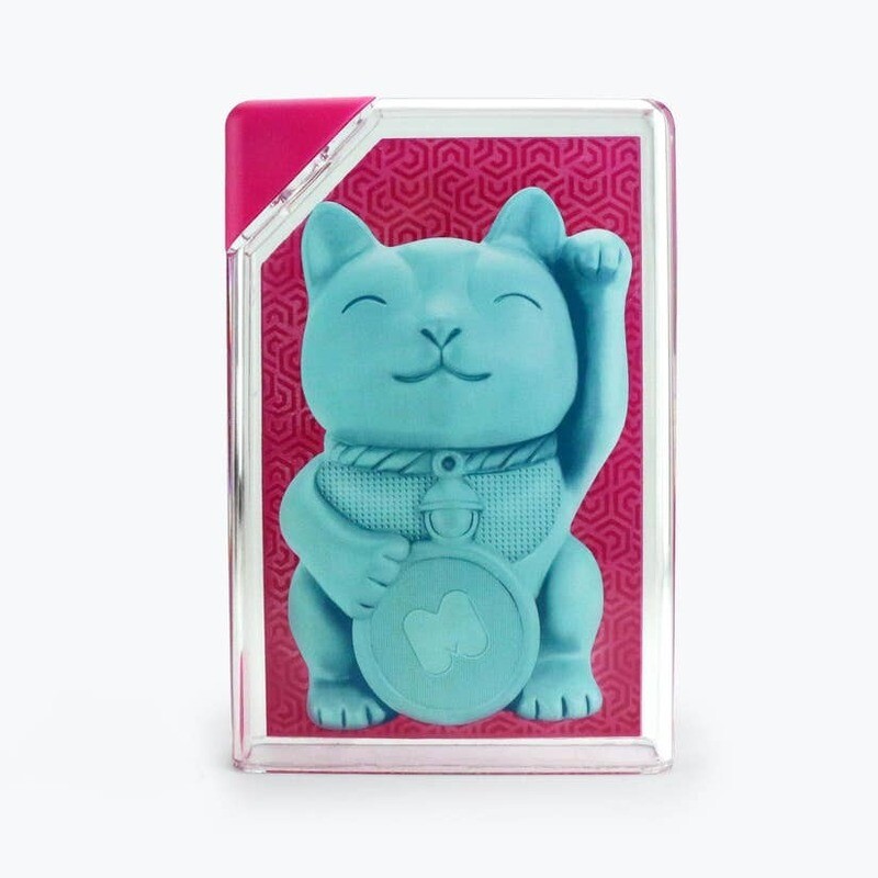Across the Pond Lucky Cat Square Water Bottle