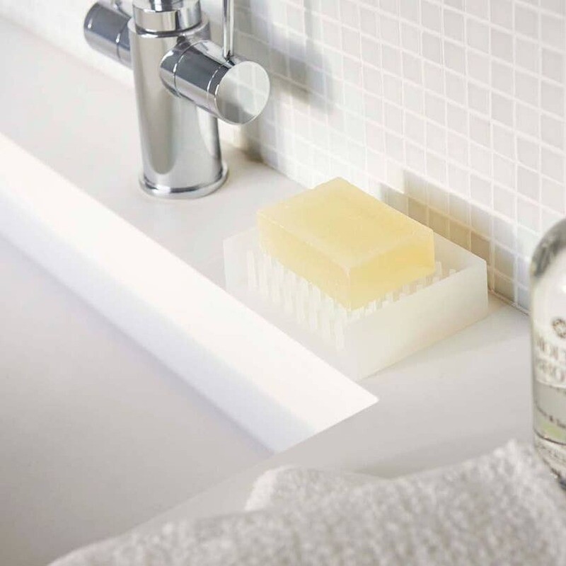 Yamakazi Home Float Self Draining Soap Tray Clear