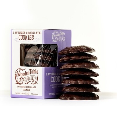 Lavender Chocolate Cookies GF Box of 9