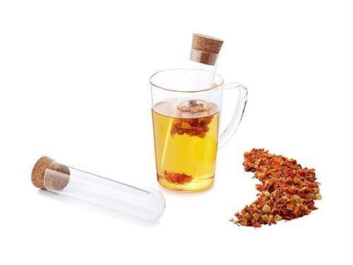 D&B Borosilicate Glass Jarno Test Tube Tea Strainer