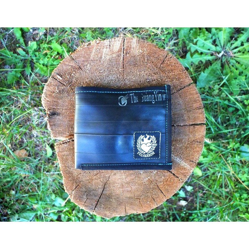 Felvarrom Recycled Bike Tube Bifold Wallet Black