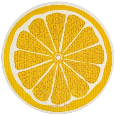 Round Swedish Dishcloth Lime